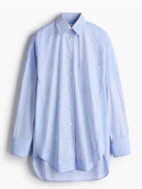Stella McCartney Light Blue Striped Button-Down Shirt